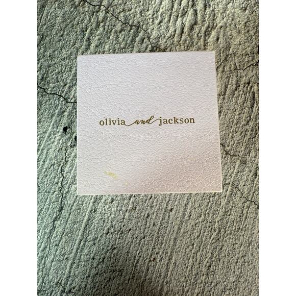 NIB Olivia And Jackson Sterling Silver Cubic Zirconia Hoop Huggie Earrings - Picture 5 of 8